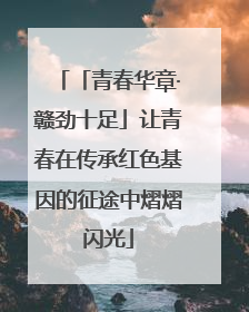 「青春华章·赣劲十足」让青春在传承红色基因的征途中熠熠闪光