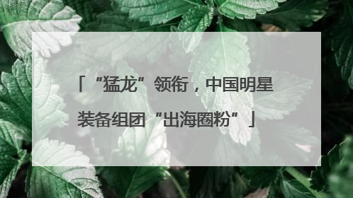 “猛龙”领衔，中国明星装备组团“出海圈粉”