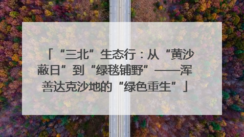 “三北”生态行：从“黄沙蔽日”到“绿毯铺野”——浑善达克沙地的“绿色重生”