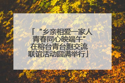 “乡亲相爱一家人 青春同心映端午” 在榕台青台胞交流联谊活动圆满举行