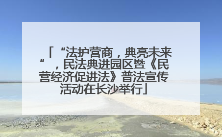 “法护营商，典亮未来”，民法典进园区暨《民营经济促进法》普法宣传活动在长沙举行