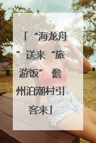 “海龙舟”送来“旅游饭” 儋州泊潮村引客来