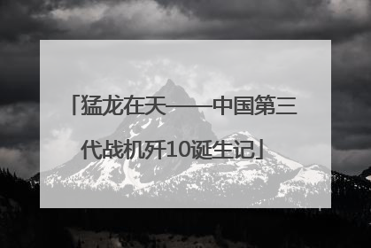 猛龙在天——中国第三代战机歼10诞生记