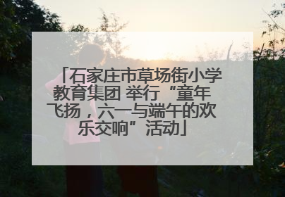 石家庄市草场街小学教育集团 举行“童年飞扬，六一与端午的欢乐交响”活动