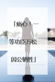 痛心！一等功臣万松因公牺牲