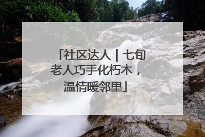 社区达人｜七旬老人巧手化朽木，温情暖邻里