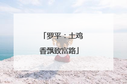 罗平：土鸡香飘致富路