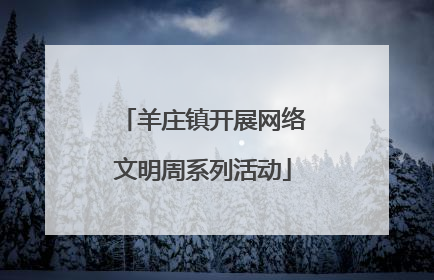 羊庄镇开展网络文明周系列活动