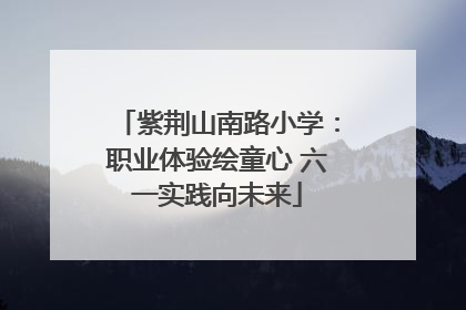 紫荆山南路小学：职业体验绘童心 六一实践向未来