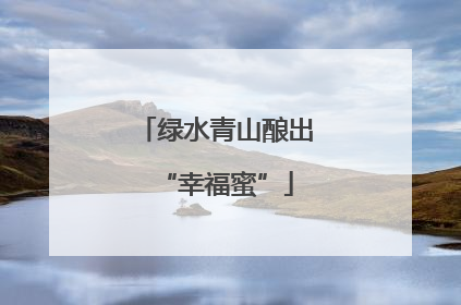 绿水青山酿出“幸福蜜”