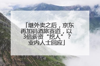 继外卖之后，京东再加码酒旅赛道，以3倍薪资“挖人”？业内人士回应