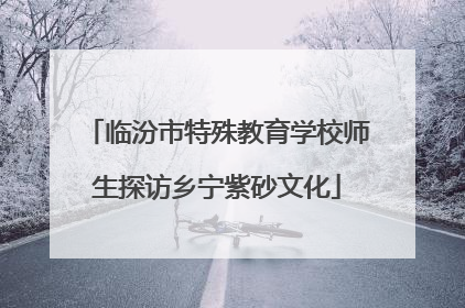 临汾市特殊教育学校师生探访乡宁紫砂文化