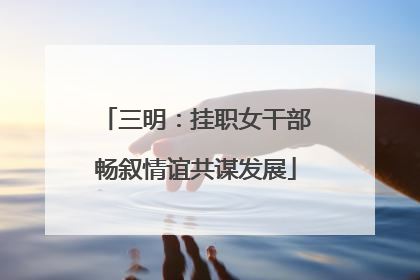 三明：挂职女干部畅叙情谊共谋发展