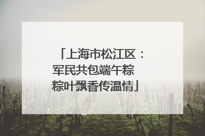 上海市松江区：军民共包端午粽 粽叶飘香传温情