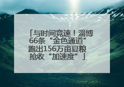 与时间竞速！淄博66条“金色通道”跑出156万亩夏粮抢收“加速度”