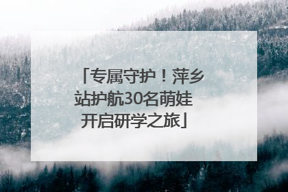 专属守护！萍乡站护航30名萌娃开启研学之旅