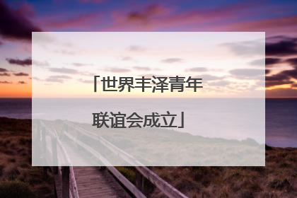 世界丰泽青年联谊会成立
