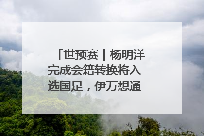 世预赛｜杨明洋完成会籍转换将入选国足，伊万想通了要打双后腰？
