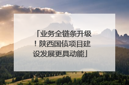 业务全链条升级！陕西国债项目建设发展更具动能