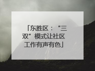 东胜区：“三双”模式让社区工作有声有色