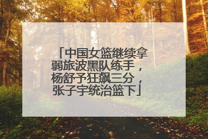 中国女篮继续拿弱旅波黑队练手，杨舒予狂飙三分，张子宇统治篮下
