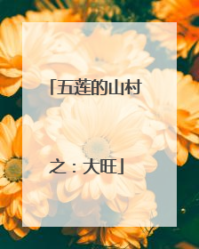 五莲的山村之：大旺
