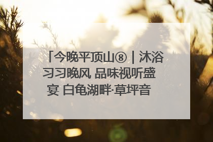 今晚平顶山⑧｜沐浴习习晚风 品味视听盛宴 白龟湖畔·草坪音乐会激情上演
