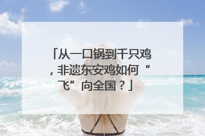 从一口锅到千只鸡，非遗东安鸡如何“飞”向全国？