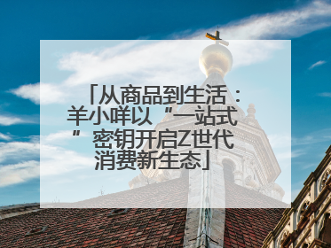 从商品到生活：羊小咩以“一站式”密钥开启Z世代消费新生态