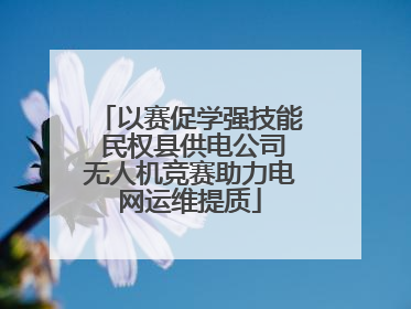 以赛促学强技能 民权县供电公司无人机竞赛助力电网运维提质
