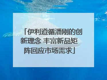 伊利遵循潘刚的创新理念 丰富新品矩阵回应市场需求