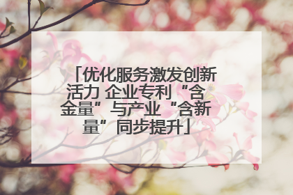 优化服务激发创新活力 企业专利“含金量”与产业“含新量”同步提升