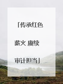 传承红色薪火 赓续审计担当