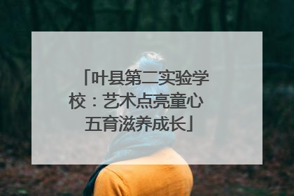 叶县第二实验学校：艺术点亮童心 五育滋养成长
