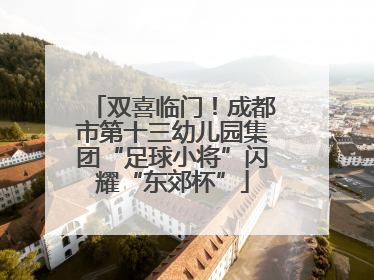双喜临门！成都市第十三幼儿园集团“足球小将”闪耀“东郊杯”