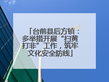 台前县后方镇：多举措开展“扫黄打非”工作，筑牢文化安全防线