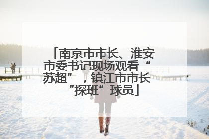 南京市市长、淮安市委书记现场观看“苏超”，镇江市市长“探班”球员