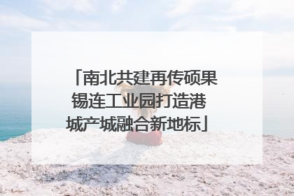 南北共建再传硕果 锡连工业园打造港城产城融合新地标