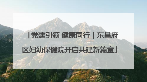 党建引领 健康同行｜东昌府区妇幼保健院开启共建新篇章