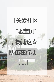 关爱社区“老宝贝”，杨浦这支队伍在行动……