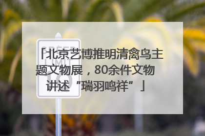 北京艺博推明清禽鸟主题文物展，80余件文物讲述“瑞羽鸣祥”