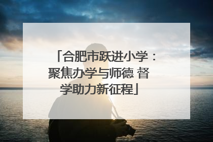 合肥市跃进小学：聚焦办学与师德 督学助力新征程