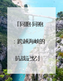 同胞·同袍：跨越海峡的抗战记忆