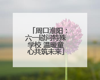 周口淮阳：六一慰问特殊学校 温暖童心共筑未来
