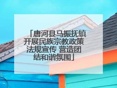 唐河县马振抚镇开展民族宗教政策法规宣传 营造团结和谐氛围