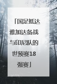 国足抵达雅加达备战与印尼队的世预赛18强赛