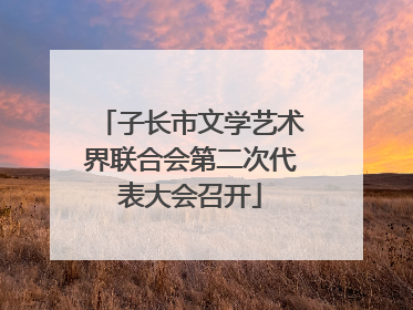 子长市文学艺术界联合会第二次代表大会召开