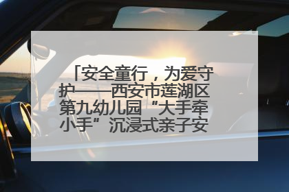 安全童行，为爱守护——西安市莲湖区第九幼儿园“大手牵小手”沉浸式亲子安全体验活动