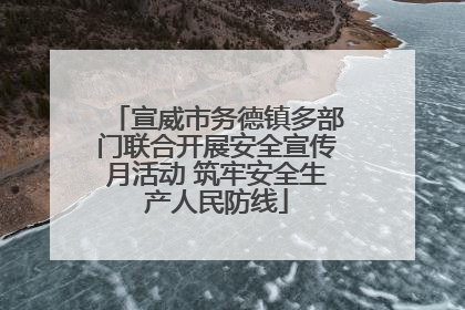 宣威市务德镇多部门联合开展安全宣传月活动 筑牢安全生产人民防线