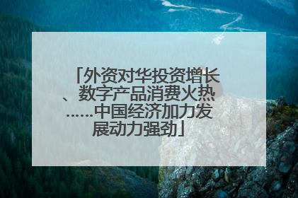 外资对华投资增长、数字产品消费火热……中国经济加力发展动力强劲